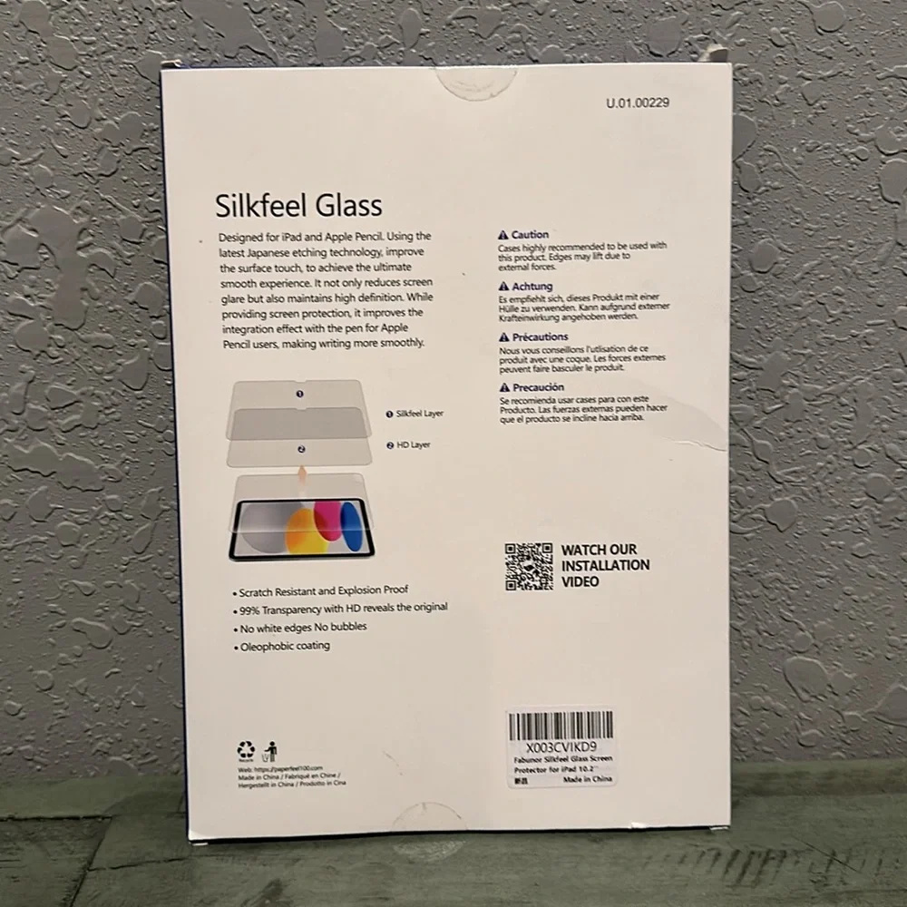 Fabunor EZ Kit Glass Screen Protector for IPad 10.2”